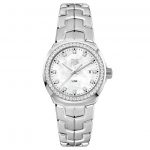 32MM TAG Heuer Link Fake Watches UK With White Mother-Of-Pearl Dials For Elegant Ladies