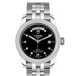 UK All Steel Tudor Glamour Replica Watches With Diamond Black Dials For Hot Sale