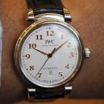 UK IWC Da Vinci Imitation Watches With Bright Black Leather Straps For Cheap Recommendation