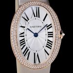Large-Sized Cartier Baignoire Knockoff Watches UK With Silvering Dials For Elegant Ladies
