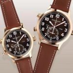 Complex Patek Philippe Calatrava Pilot Travel Time UK Replica Watches With Brown Sunburst Dials