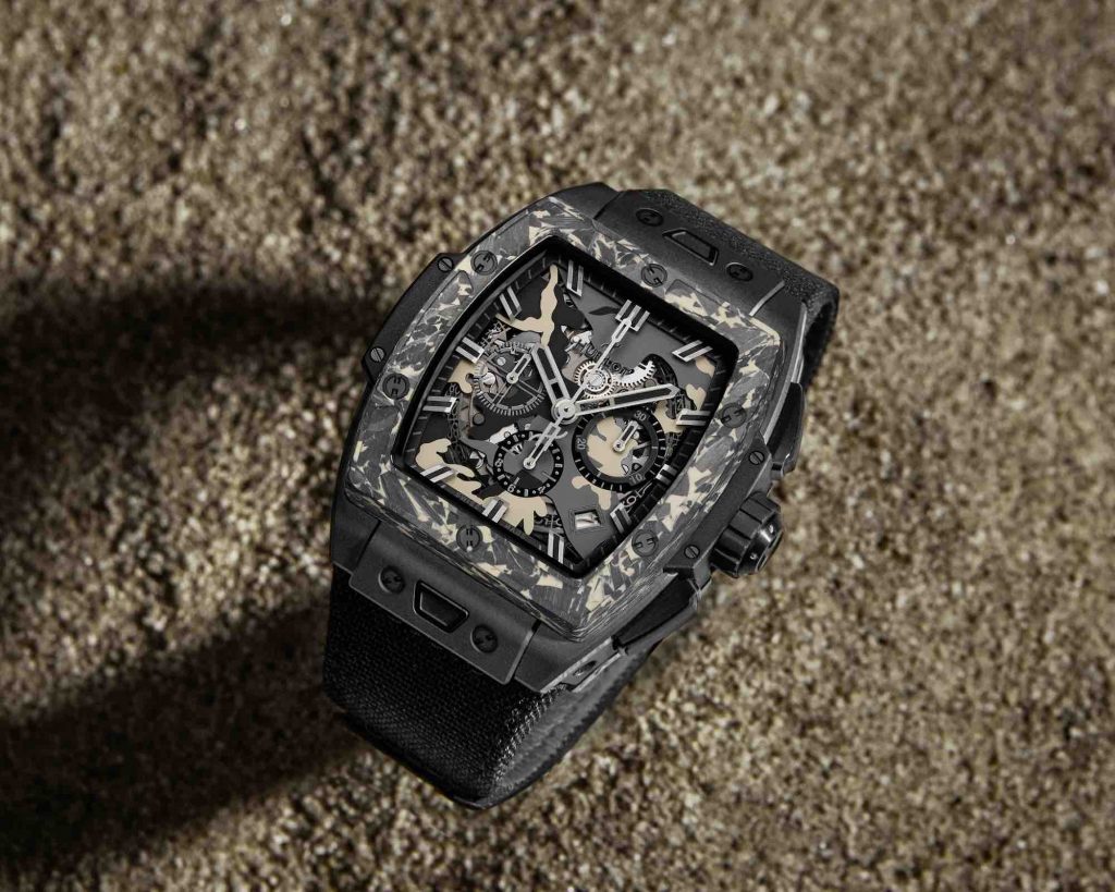 UK Best Quality Replica Hublot Spirit of Big Bang Ceramic Carbon Beige Camo Watch