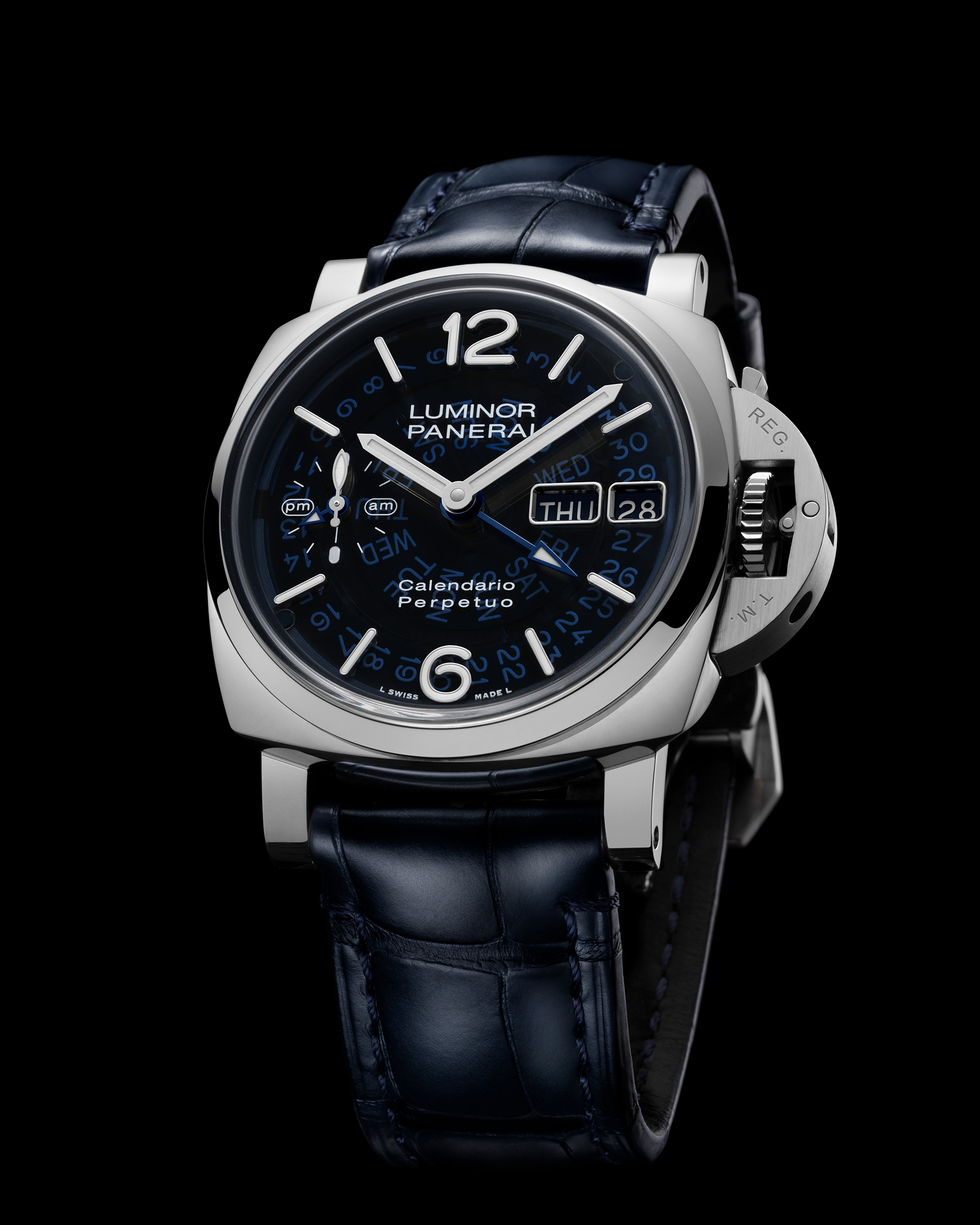 New UK AAA Buy Replica Panerai Luminor Perpetual Calendar GMT Platinumtech PAM01575 Watches