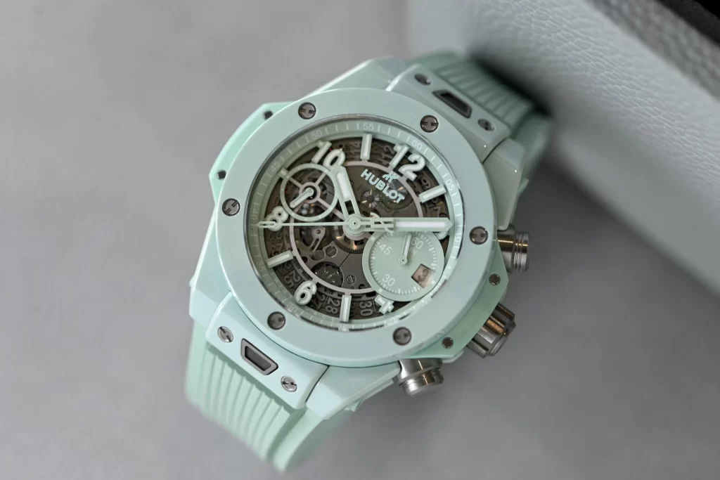 UK Best Online Replica Hublot Big Bang Unico Mint Green And Petrol Ceramic